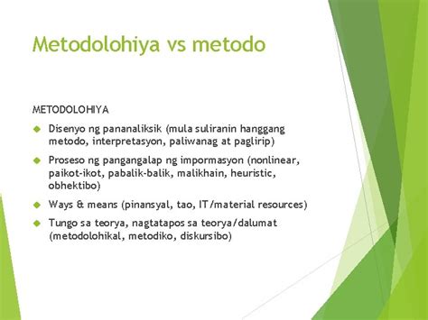 metodolohiya halimbawa|(DOC) METODOLOHIYA NG PANANALIKSIK .